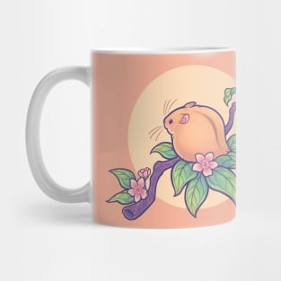 Fuzzy Peach Hamster Mug